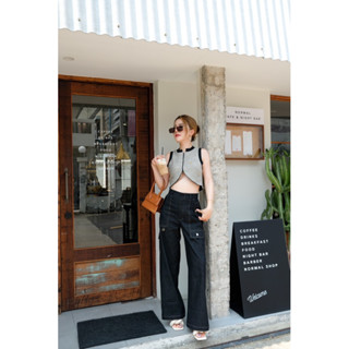 MYSEN TOP AND SARAH BLACK PANTS