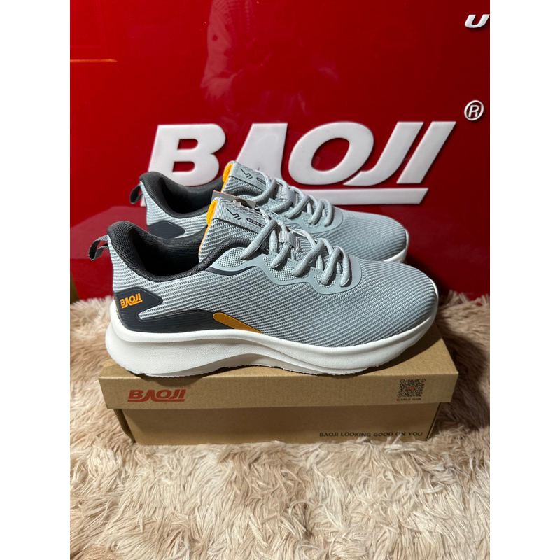 Baojiรองเท้าผ้าใบผู้ชายแบบผูกเชือกแบรนด์บาโอจิ(Baoji)แท้100%รุ่นBJM655สีเทา/ครีม/ขาว/ดำ>41-45>ราคา69