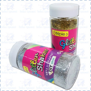 กากเพชร ขนาด 250 g. Triple 3 Glitter Shaker มี 11สี ให้เลือก 1 ขวด