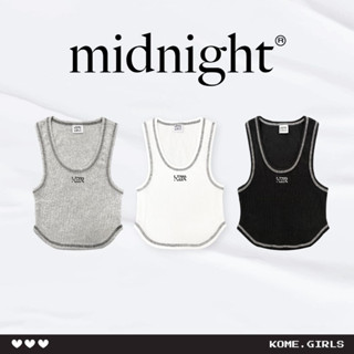 kome.girls กรอกโค้ดลด 45.- 🏷꒰KOMESEP45꒱ เสื้อกล้าม รุ่น Midnight Tank Top