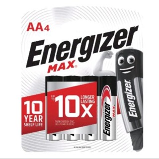 Energizer MAX ALKALINE BATTERY ถ่านไฟอัลคไลน์ขนาด AA และAAA แพ็ค4ก้อน