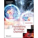 Foundations of College Chemistry, International Adaptation, 16th Edition By Hein