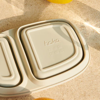 hako kubkao collapsible bowl กล่องข้าวพับได้2ช่อง