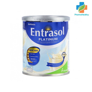 ENTRASOL PLATINUM เอนทราซอล แพลตินั่ม กลิ่นวานิลลา 400g. อาหารทางการแพทย์ สูตรครบถวน โปรตีนสูง ผสมวิตามินและแร่ธาตุ