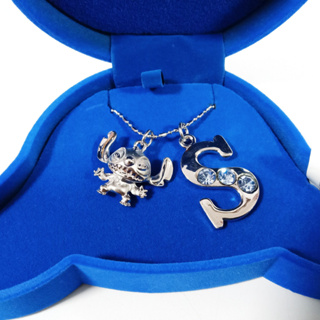 🇯🇵 Disney Lilo and Stitch Disney Necklace สร้อยคอ เครื่องประดับ ลีโล่ แอนด์ สติทช์ พร้อมกล่อง ของแท้ญี่ปุ่น