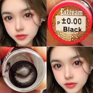 คอนแทคเลนส์ รุ่น Extream/School บิ๊กอาย สีดำ/Black มีค่าสายตา (0.00)-(-10.00)