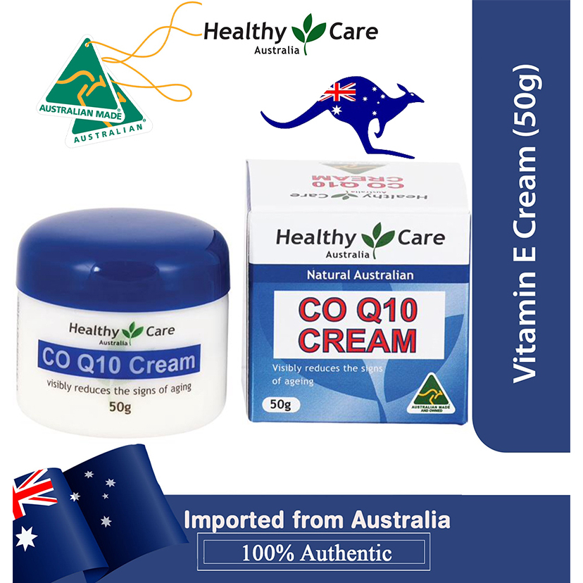 Healthy Care CoQ10 Cream 50g ครีมบำรุงหน้าผสม CoQ10 เติมร่องริ้วรอยลึก เหมาะกับคนผิวแห้งและมีริ้วรอย