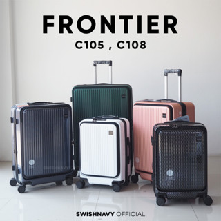 (กระเป๋าเปิดหน้า) SWISHNAVY กระเป๋าเดินทาง รุ่น FRONTIER C111 C105 C108 ขนาด 20 24 28 นิ้ว ใส่แท็บเล็ต ใส่โน้ตบุ๊ค