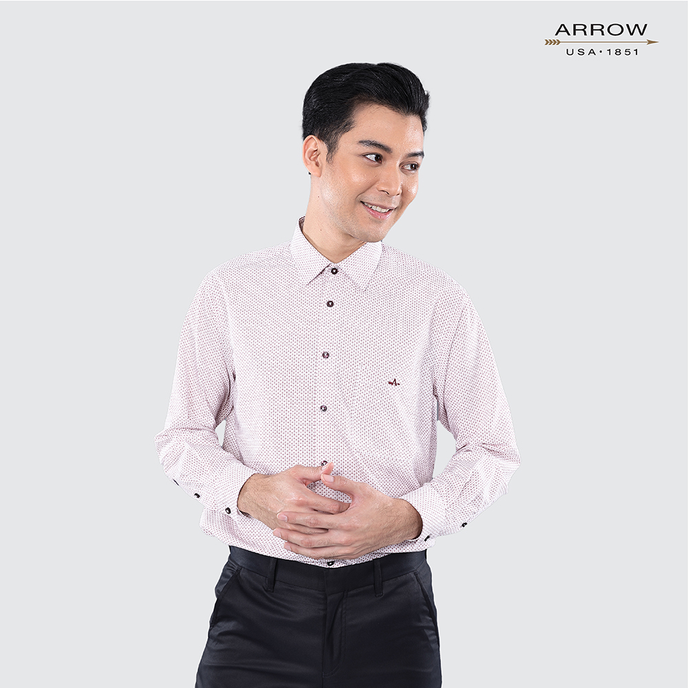 ARROW Bamboo SHIRT สัมผัสนุ่ม สวมใส่สบาย เสื้อเชิ้ตทำงานแขนยาว ทรง SMART FIT รหัสMACM604