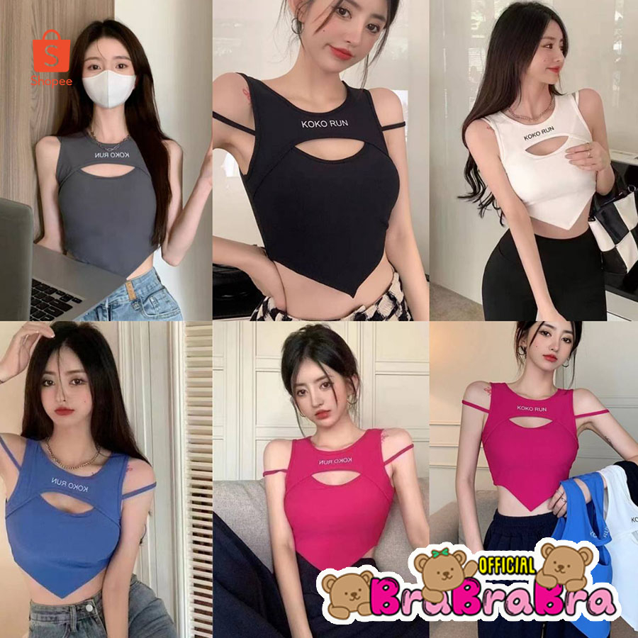 [ส่งจากไทย] 𝑩𝒓𝒂𝑩𝒓𝒂𝑩𝒓𝒂 #โอกาสสุดท้าย #bra-208 ท็อปบรา เสื้อกล้าม แฟชั่น KOKO RUN สไตล์เกาหลี