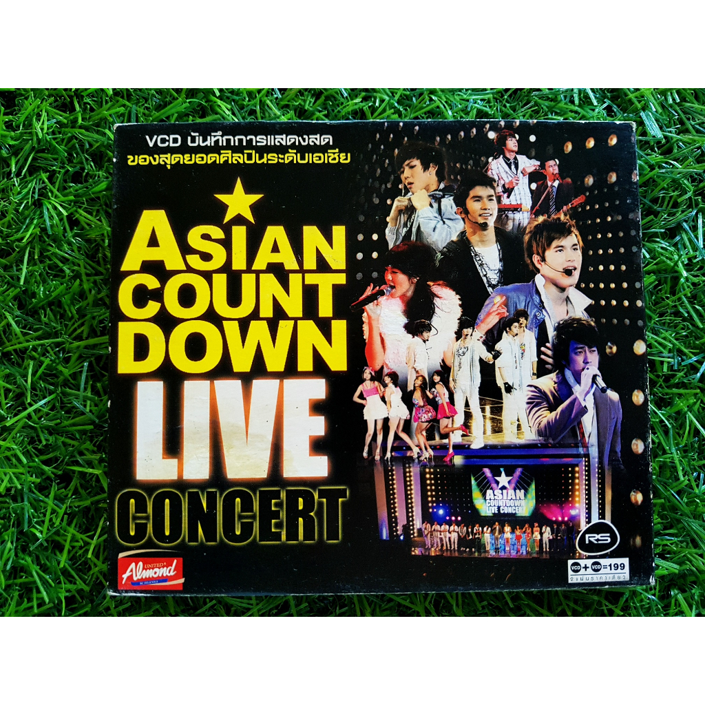 VCD แผ่นเพลง ASIAN COUNT DOWN LIVE CONCERT /C-Quint/Girly Berry/Black Vanilla/K-OTIC/ฟิล์ม รัฐภูมิ