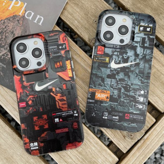 🎁ส่งของขวัญ🎁เคสไอโฟน 11 13 12 Pro Max โลโก้ชื่อใหญ่ แบรนด์ไทด์ NIKE เคส for ไอโฟน14 pro max soft case Iphone