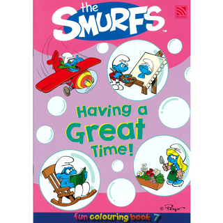 สมุดภาพระบายสี The Smurfs Fun Colouring Book 7