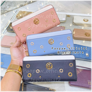 LYN กระเป๋าสตางค์ รุ่น Gaby Long Wallet  : LL23CWF040 แท้จากชอป พร้อมอุปกรณ์