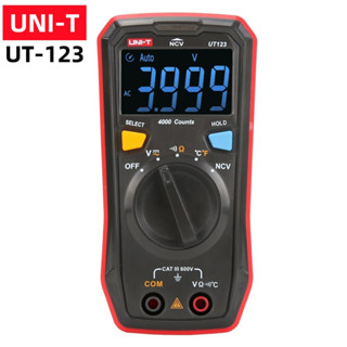 UNI-T UT123 ดิจิตอลมัลติมิเตอร์ เหมาะสำหรับเป็นเครื่องมือประจำบ้าน วัดอุณหภูมืได้ด้วย ของแท้