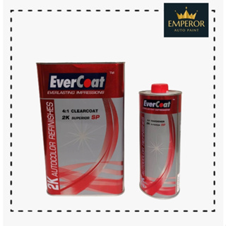 แลคเกอร์ 2K EVERCOAT 4:1 (เนื้อ 3.5 ลิตร + ฮาร์ด1 ลิตร) ชุดใหญ่