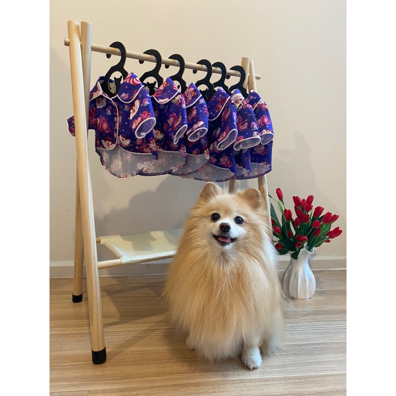 เสื้อนอนสัตว์เลี้ยงลายCheshire cat💜