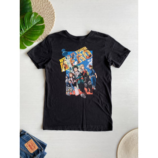 เสื้อยืด My hero academia สีดำ ลายสวยๆ สภาพใหม่มาก Size M