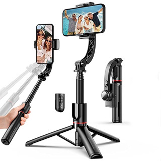 ไม้เซลฟี่กันสั่น L19 Stabilizer Gimbal Tripod Stand มีขาตั้งในตัว แข็งแรง ทนทาน พร้อมรีโมทบลูทูธ