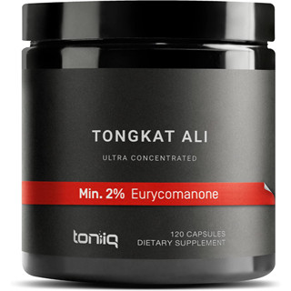 Toniiq Tongkat Ali 2% Eurycomanone 120 Capsules 📌 exp.02/2025 📌 เพิ่มเทสโทสเทอโรน วิตามินออกกำลังกาย