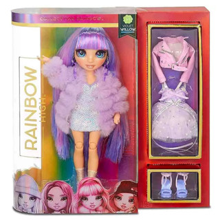 Rainbow High Violet Willow Fashion Doll Mix&amp;Match Outfits and Accessories ตุ๊กตาสาวสวยแฟชั่นนิสต้าลิขสิทธิ์แท้รุ่นพิเศษ