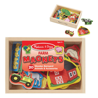 [SALE 20ชิ้น] รุ่น 9279 แม่เหล็กรุ่นฟาร์ม Melissa &amp; Doug Animal Magnets รีวิวดีใน Amazon USA แม่เหล็กทั้งตัว 20 ชิ้น ติดตู้เย็น ติดกระดาน ของเล่น มาลิซ่า 2 - 5 ขวบ