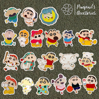 ʕ •ᴥ•ʔ ✿ พร้อมส่ง : เข็มกลัดเซ็ทการ์ตูนเครยอนชินจัง (ชินจังจอมแก่น) | Crayon Shin-Chan Japanese Manga Enamel Brooch Pin