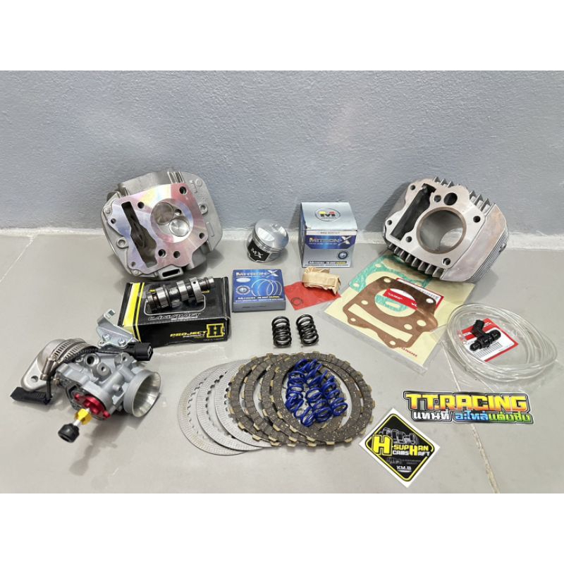 เสื้อลูกแคมฝาwave125iบังลมหัวฉีด ชุดลูกเวฟ125iบังลม53/54/56/57มิล เสื้อลูกฝาวาวW125ไอบังลม ชุดลูกเวฟ