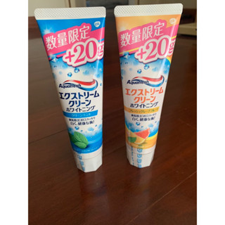 เพิ่มปริมาณ 20 g. Aquafresh Extreme Clean Toothpaste ขนาด 160 g. ยาสีฟันจากญี่ปุ่น ทำความสะอาด ช่วยให้ฟันขาว แข็งแรง