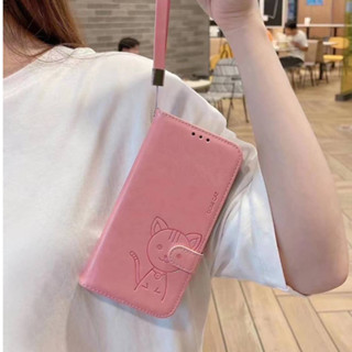 เคสฝาพับหนัง Domicat สำหรับ Oppo Realme C55 C30 C30S Realme C31 C35 Realme C12 C15 C25 กันกระแทก กระเป๋า ใส่บัตรได้ ตั้ง