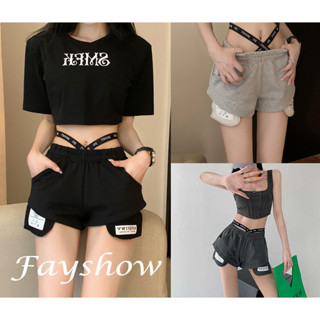 Fayshow y2k กระโปรง กระโปรงยีนส์ ของผู้หญิง แฟชั่น หลวม A24L09R