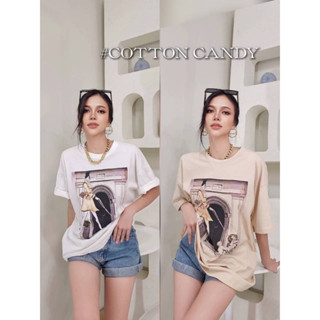 #COTTON CANDY🍭 เสื้อยืด Lady and dog