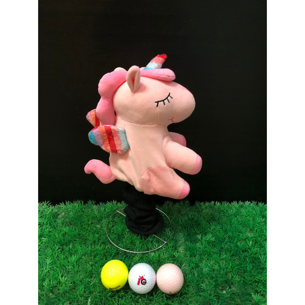 Golf Head Cover For Fairway 3 5 or7 “Mini UNI”Pink ปลอกคลุมหัวไม้กอล์ฟ