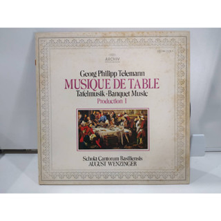 2LP Vinyl Records แผ่นเสียงไวนิล Georg Philipp Telemann MUSIQUE DE TABLE  (J24D87)