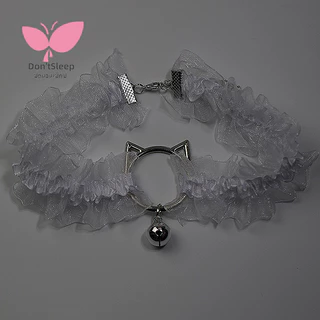 choker collar สร้อยคอลูกไม้โบว์ สร้อยคอระฆัง อุปกรณ์เสริมสุภาพสตรี ปลอกคอแม่บ้าน