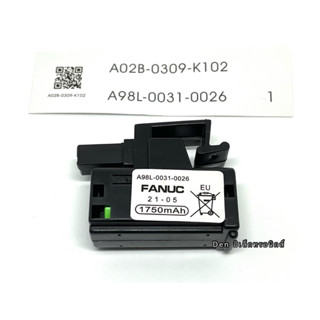 A98l-0031-0026 แบตเตอรี่ FANUC ของแท้!! A98l พร้อมส่ง ออกบิลได้