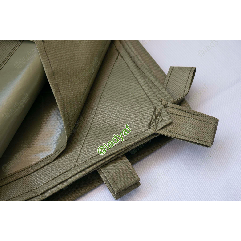 ผ้าใบ 600D แท้ เคลือบPVC ขนาด 2x3 m. ผ้าใบกันฝน บังแดด (หูทุก1เมตรรอบผืน) - รูปที่ 4