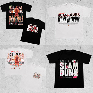 เสื้อยืดนิ่ม สแลมดังค์  slam dunk บาสเกตบอล เสื้อยืดผ้าcotton 100 เสื้อยืดแฟชั่นผู้ชาย