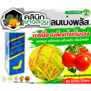 🥬 ลมเบ่งพลัส (อาหารเสริมสูตรพิเศษ) บรรจุ 1ลิตร สุกเสมอ เมล็ดแน่น สร้างแป้ง เพิ่มน้ำหนัก เมล็ดเต่งเต็มรวง