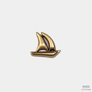 Barque Gold Brooch-เข็มกลัดเรือสำเภาสีทอง