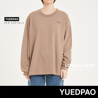 Yuedpao No.1 เสื้อยืดSignature Longsleeve Summer ผ้าหนาทรงสวย ยับยากรีดง่าย รับประกันไม่ย้วย 2 ปี สี Walnut