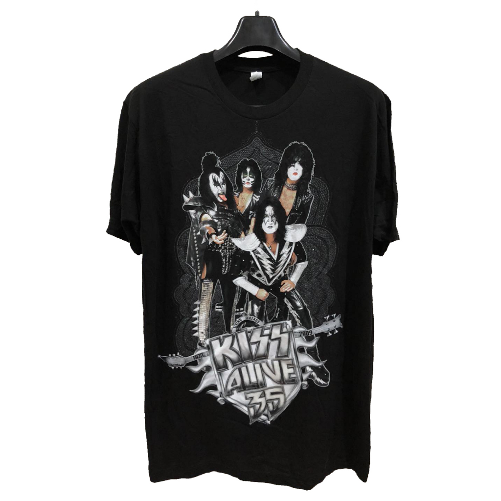 [จัดส่งฟรี!!!] เสื้อวงดนตรี Kiss Alive 35 Years ปี 2009 Size L สินค้าลิขสิทธิ์แท้ 100%