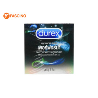 Durex Performa ถุงยางอนามัยดูเร็กซ์ เพอร์ฟอร์มา ขนาด 52.5 มม. 3 ชิ้น/กล่อง