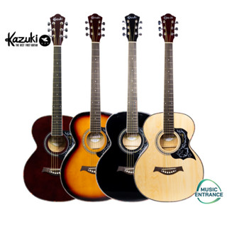 Kazuki KZ-39 KZ39 Series ทรงกีตาร์ Auditorium  กีต้าร์โปร่ง ขนาด 39 นิ้ว (สำหรับมือใหม่ ฟรี กระเป๋ากีต้า ปิ๊กกีตาร์ )