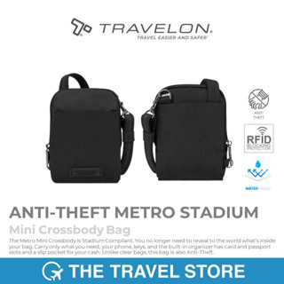 TRAVELON ANTI-THEFT METRO STADIUM Mini Crossbody Bag  (43417-500)