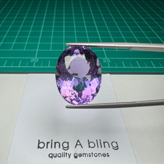 อเมทิสต์ Amethyst จากบราซิล(19.6x15x10.7)mm น้ำหนัก 18.20ct  พลอยธรรมชาติ ไม่ปรุงแต่ง สีสวย หวานๆ เหลี่ยมดี ไร้ตำหนิ