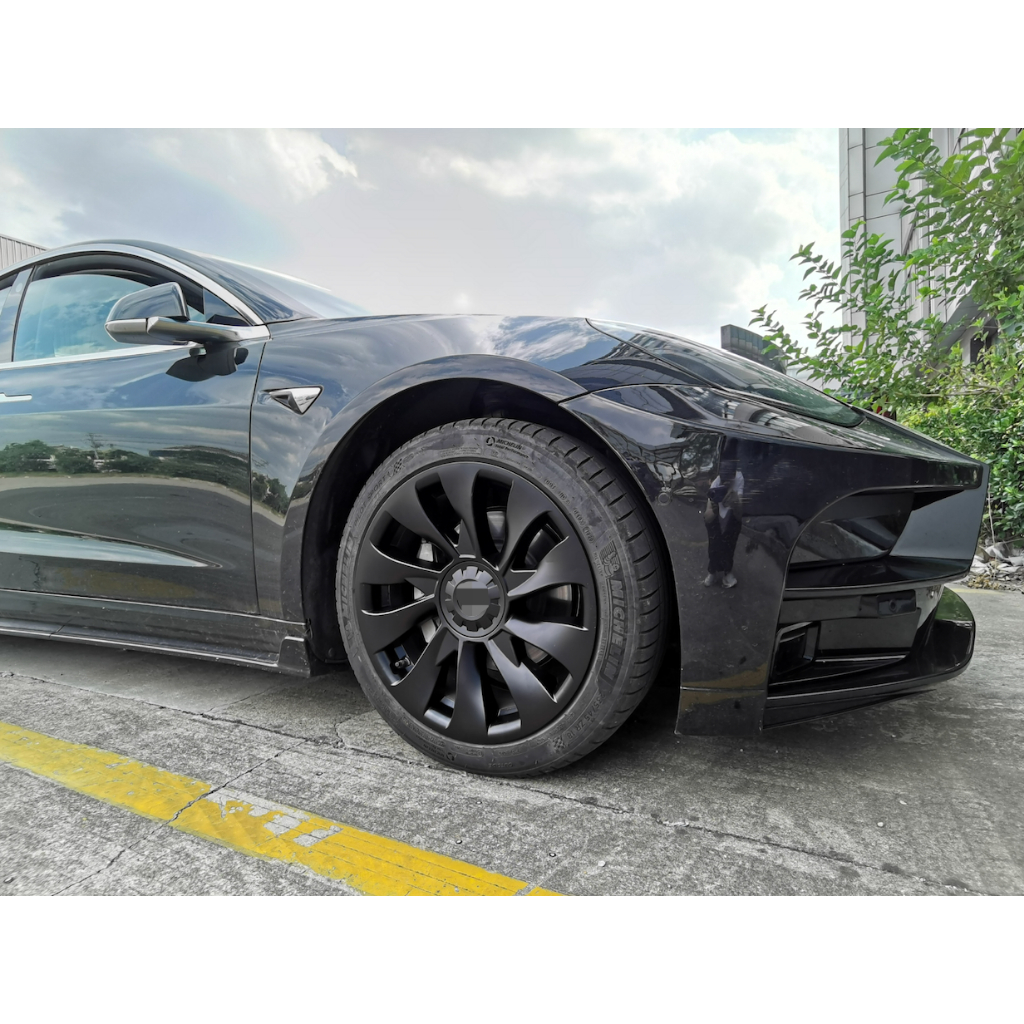 สปอตสินค้า Tesla Model 3/Y ฝาครอบดุมล้อ ความแข็งแรงสูง สีดําด้าน 18/19 นิ้ว แบบเปลี่ยน สําหรับ Tesla Model 3/Yเทสล่า ราคา ถูกที่สุด ดีลบีเคเค แกลเลอรีภาพที่ 6