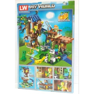 LW411 Minecraft น้องหมีแพนด้า Lego มายคราฟ 706pcs.