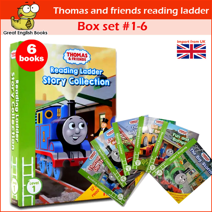 (ใช้โค้ดรับcoinคืน10%ได้) original*  ชุดหนังสือนิทานโทมัส เล่ม 1-6 Thomas and friends reading ladder