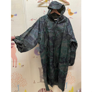 เสื้อกันฝนลายทหาร มีซิป+กระดุม PVC model.5566กันนำ้100% freesizes